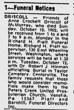 funeral notice